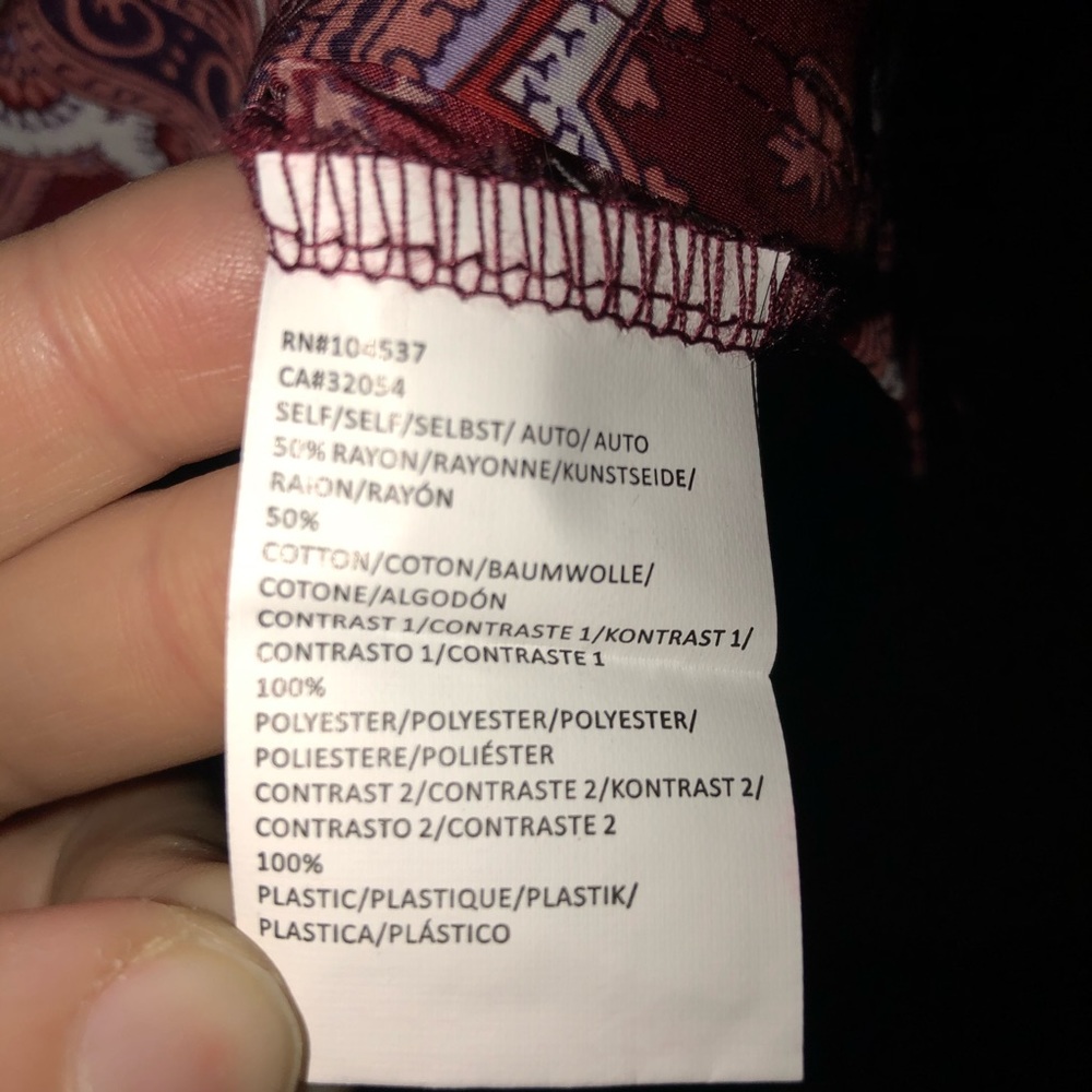 Tiny Anthro Printed Sequin Trim Top - image 3